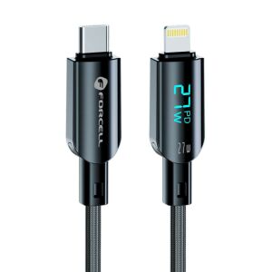 Kabel Forcell F-Energy USB-C do Lightning z cyfrowym wyświetlaczem mocy - Kabel Lightning