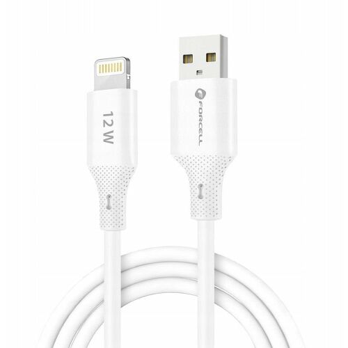 Kabel Forcell F-Energy 12W USB-A do Lightning, biały
