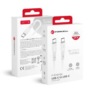 Forcell F-Energy USB-C zu USB-C Kabelverpackung - Forcell USB-Kabel
