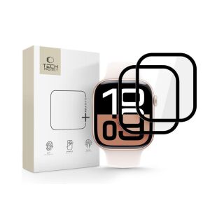 Tech-Protect Glass Flex+ hibrid üvegfólia - Apple Watch 10 (42mm) - 2 db/cs - fekete 139896304 - Tech-Protect