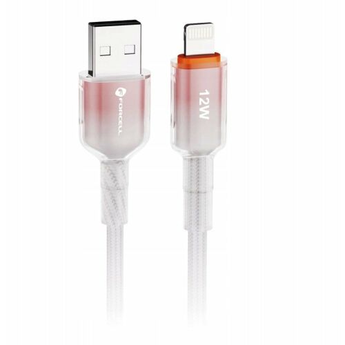 Kabel USB A do Lightning Forcell F-Energy 2,4A 12W Gradient 1 m C353 biały 144945045