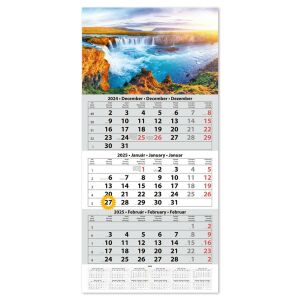 Speditőr naptár 1 tömb, 3 hónap SP-1 330 × 670 mm, fehér lapokkal Vízpart Dayliner 2026. 139896934 - Irodai kiegészítő