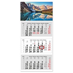 Speditőr naptár 3 tömb, 3 hónap Medium Classic 350 × 755 mm, fehér lapokkal Hegy Dayliner 2026. 139896970 - Irodai kiegészítő