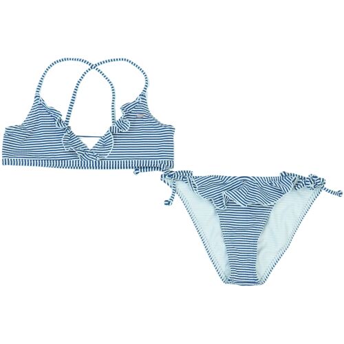 O'Neill lány kék-fehér csíkos bikini fodros részletekkel - O'Neill