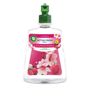 Air Wick Active Fresh Пълнител Черешов цвят и Малина за автоматичен освежител за въздух, до 70 дни - Освежител за въздух