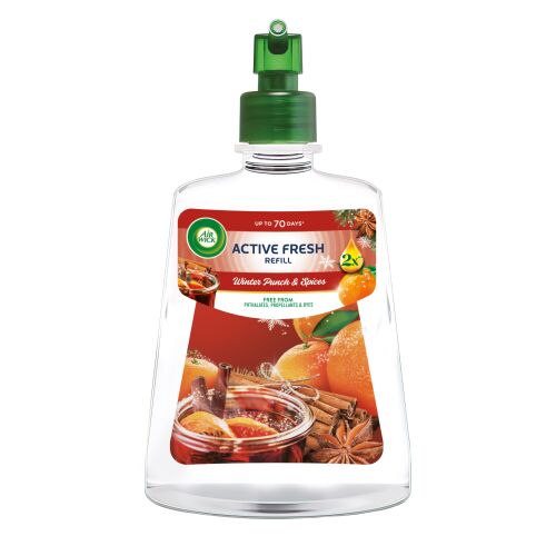 Air Wick Active Fresh Winter Punch & Spices refill for automatic air freshener, up to 70 days