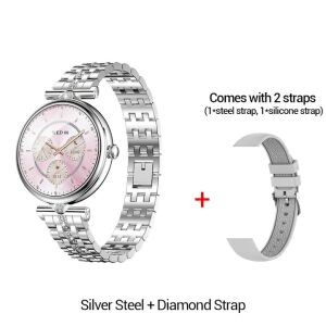 Дамски смарт часовник GBV LOGIC AK73 със стоманени и силиконови каишки - Технически статии и електроника