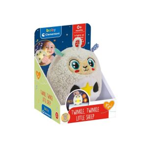Clementoni Baby Twinkle Twinkle Kis bárány plüssállat éjszakai lámpa