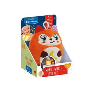 Clementoni Baby Twinkle Winkle kis róka plüssállat éjszakai lámpa