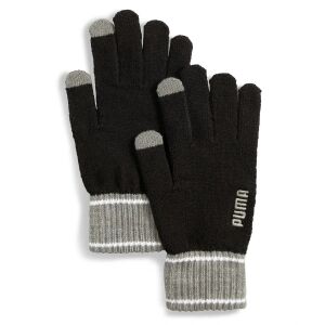 Puma uniszex téli kötött kesztyű, fekete-homok-fehér, S24 139901231 - Férfi kesztyű