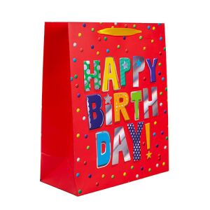 Hologramowa torebka na prezent urodzinowy - 18 x 23 cm 139902681 - Pakowanie prezentów