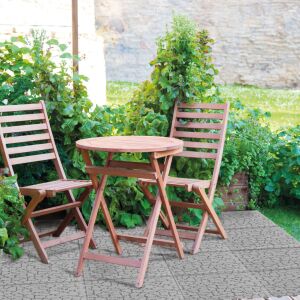 Kerti járólap - kőmintás - műanyag - 29 x 29 cm - szürke - 4 db / csomag 139903954 - Kültéri burkolat