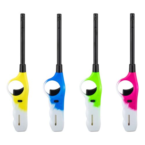 Gázgyújtó - utántölthető - több színben - 27 cm - 20 db / display 139904859