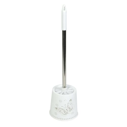 WC kefe + tartó - pillangós - 49 x 13 x 13 cm - fehér 139905871