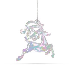 Irizáló akril rénszarvas karácsonyfadísz - Karácsonyfadísz