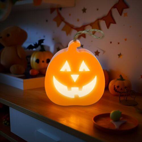 Halloween-i LED dekor - tök - RGB LED - 3 x LR1130 - 8,5 x 9 x 4 cm 139907473