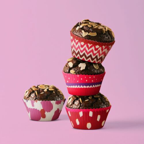 Muffin papír szett - szív - 100 db / csomag 139907604