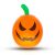 Felfújható RGB LED-es halloween-i tök - 40 cm 139911599