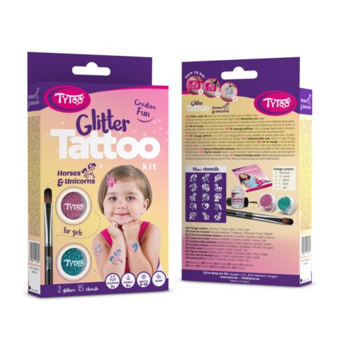 Lovak és unikornisok csillámtetoválás szett 139913183