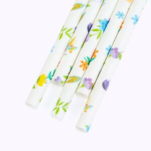 Papír szívószál - virág - 197 x 6 mm - 25 db / csomag 139914979 - Báreszköz