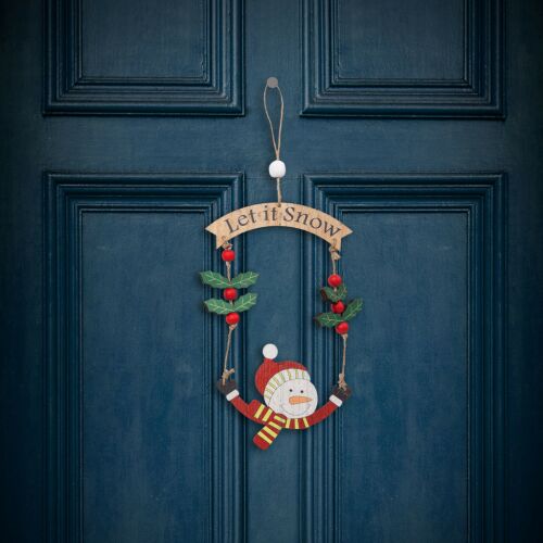 Karácsonyi dekoráció - Fa, hóember - 13 x 17 cm 139915573