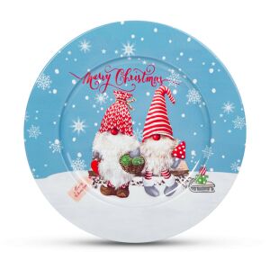 Family Karácsonyi tálca - fém - manós - 33 cm 139915615 - Kínáló tál