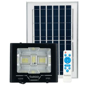 VARGO 100W Napelemes Reflektor Távirányítóval - Vargo