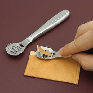 Instrument din oțel inoxidabil pentru tăiat piele, cuțit profesional pentru subțierea pielii 139921004 - Unelte de mână