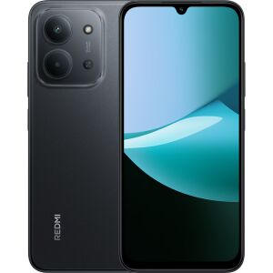 XIAOMI Redmi 15C Smartphone Midnight Black, cameră duală, vedere față și spate - Telefoane mobile