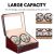 Cutie intors ceasuri iUni, Watch Winder 4 + 6 spatii depozitare, Mahon-Crem 139921413