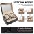 iUni Óraforgató Doboz 4db Órához + 6 Tárolóhely, Watch Winder, Fekete-Krém 139921414