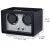 iUni Óraforgató Doboz 2db Órához, Retro Watch Winder, Eco Bőr, Fekete 139921455