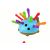 Spike der Igel Feinmotorik-Puzzle-Spielzeug, blaue und bunte Stacheln