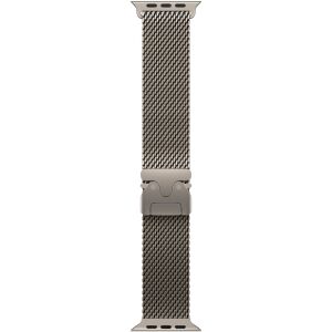 Curea pentru Apple Watch 49mm, Milanese Loop, Natural Titanium - Medium (MXKD3ZM/A) 139928943 - Curea ceas inteligent