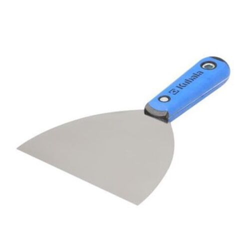 KUBALA Silver Line 60mm rozsdamentes acél spatula fehér háttérrel - Spatula