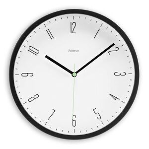 Hama 00185882 CAPRI 25cm fekete falióra 139935899 - Hama