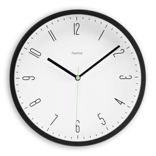 Hama 00185882 CAPRI 25cm fekete falióra 139935899