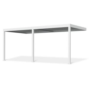 SUN ELEGANCE WALL 3x6 m  Motoros Fehér terasz pergola + LED világítás