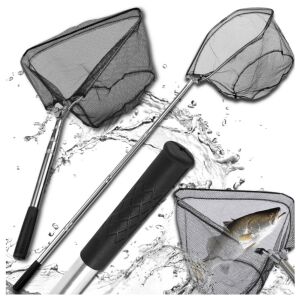 Horgász merítőháló 2,5 m teleszkópos, erős, összecsukható fém kosár 39x33 cm 139941680 - Teleszkópos merítő