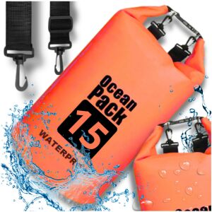 15 literes narancssárga vízálló túratáska 139941701 - Vízálló táska