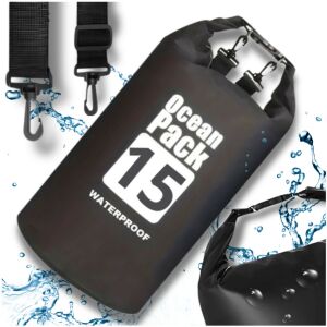 15 literes fekete vízálló túratáska 139941713 - Vízálló táska