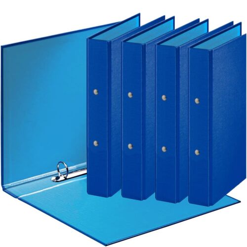 5 x A4-es gyűrűs mappák 40 mm, ASDA sötétkék, 5 darabos 139941782