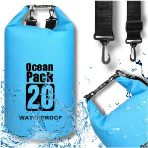 20 literes kék vízálló táska kajakozáshoz, túrázáshoz 139942073 - Vízálló táska