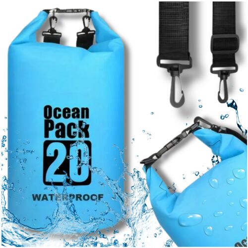 20 literes kék vízálló táska kajakozáshoz, túrázáshoz 139942073