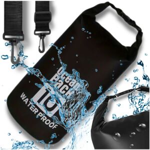 10 literes fekete vízálló táska túratáska 139942260 - Vízálló táska