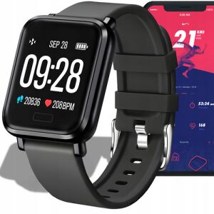 Vízálló sport okosóra pulzusmérővel, fekete IP67 139943835 - Retoo