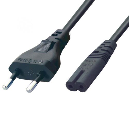 Home N 1/VDE Netzkabel, 1,5 m, H03VVH2-F 2x0,75 mm², max. 500 W, schwarz 139944093
