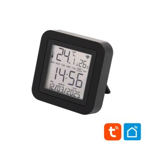 Home HSTHR okos távirányító hő- és páratartalom mérővel, LCD kijelzővel és Tuya Smart integrációval - Távirányító