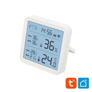 Home HSTHC okos hőmérséklet- és páratartalom mérő LCD kijelzővel - Távirányító