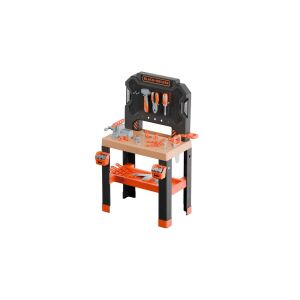 Smoby Black & Decker Bricolo szerelőasztal gyerekeknek, szerszámkészlettel - Barkácsolás, Autópálya & Parkolóház és Figura